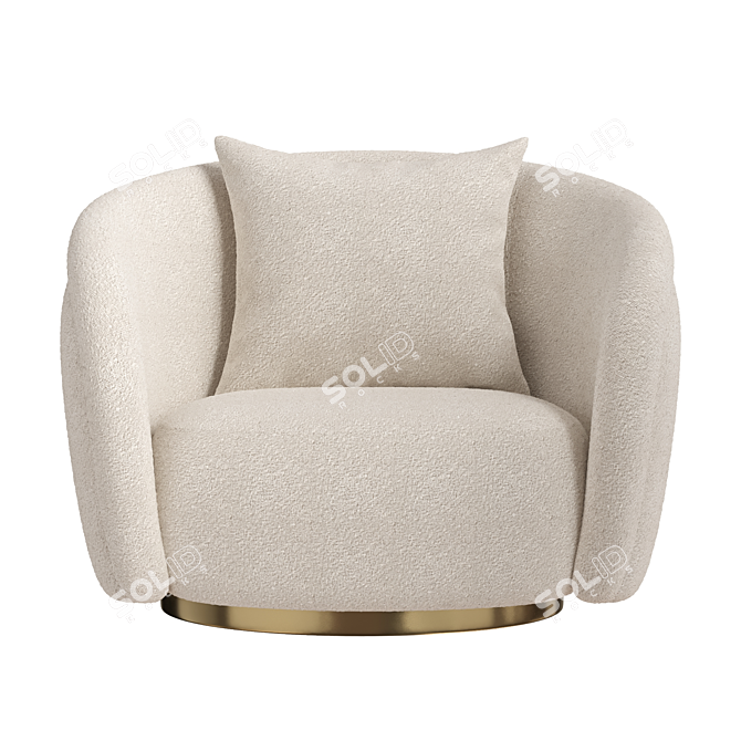 Modern Living Ollie Armchair | Sleek Design, Comfortable Seat 3D model image 2