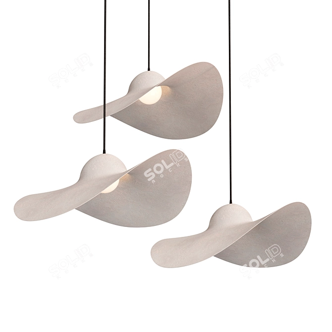 Sleek Hat Lamp for Chic Style 3D model image 1