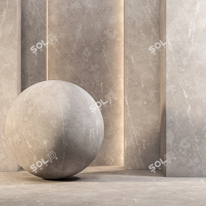 Seamless 4k Marble Stone Texture 3D model image 1