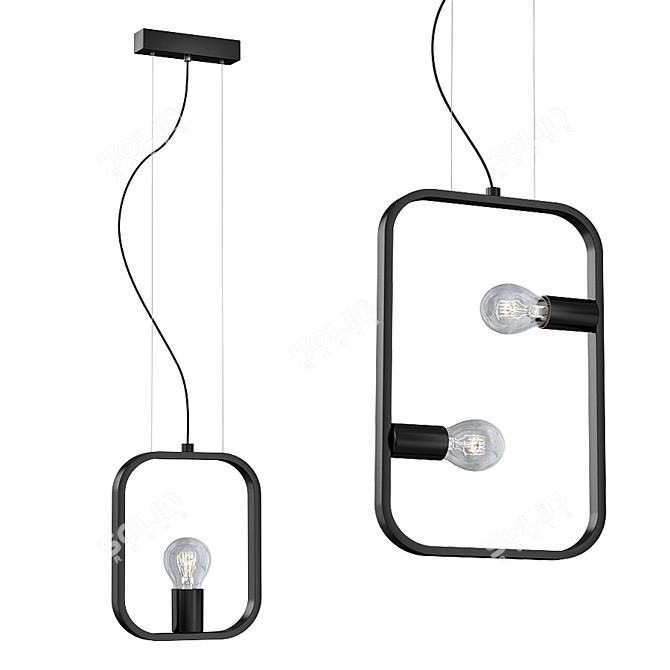 Kaja Adjustable Modern Pendant Lights 3D model image 1