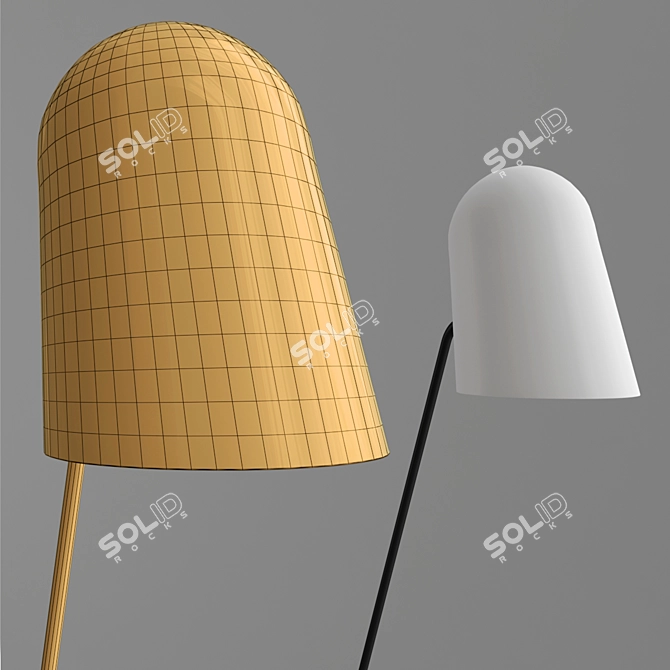 Modern Scandi Tall Wall Light 3D model image 3