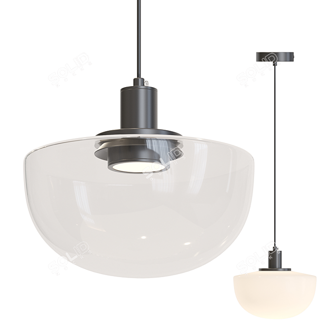 Inda LED Pendant Lamp - Stylish and Versatile 3D model image 1