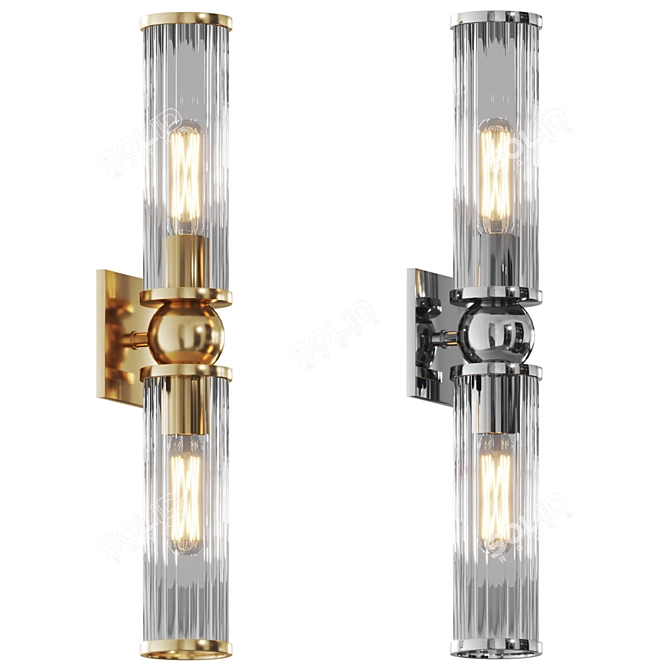 Elegant Hudson Valley Malone Sconce 3D model image 1