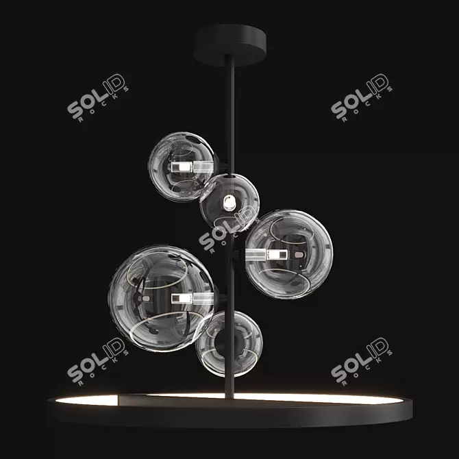Elegant Iona B Design Lamp 3D model image 2