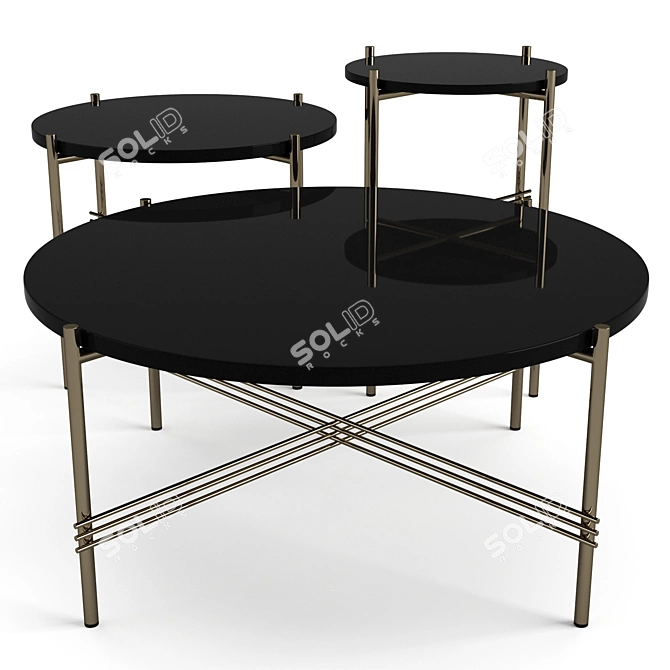 Gubi TS Coffee Tables: Elegant and Versatile Set 3D model image 4