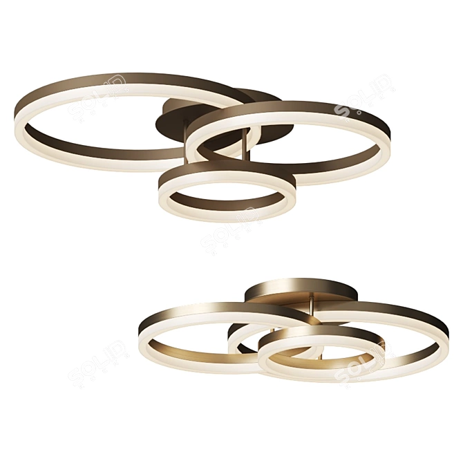 Modern LED Ceiling Light: Salzmann 3D model image 1
