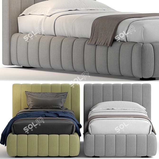 Bside_Nick Slim Bed - Spacesaver and Stylish! 3D model image 3