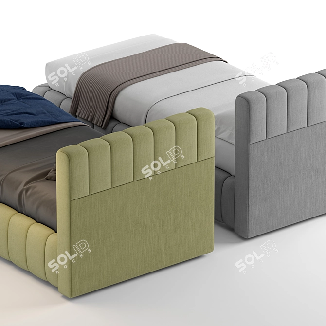 Bside_Nick Slim Bed - Spacesaver and Stylish! 3D model image 7