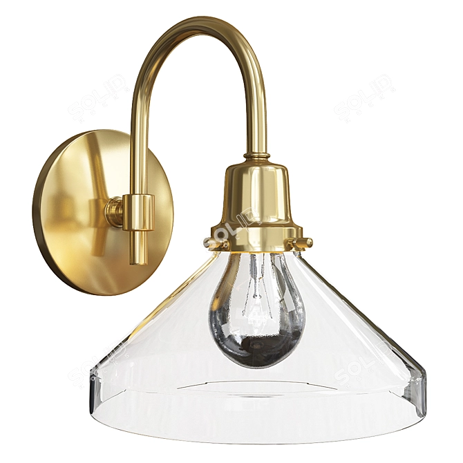 Eastmoreland Arched Wall Sconce 3D model image 1