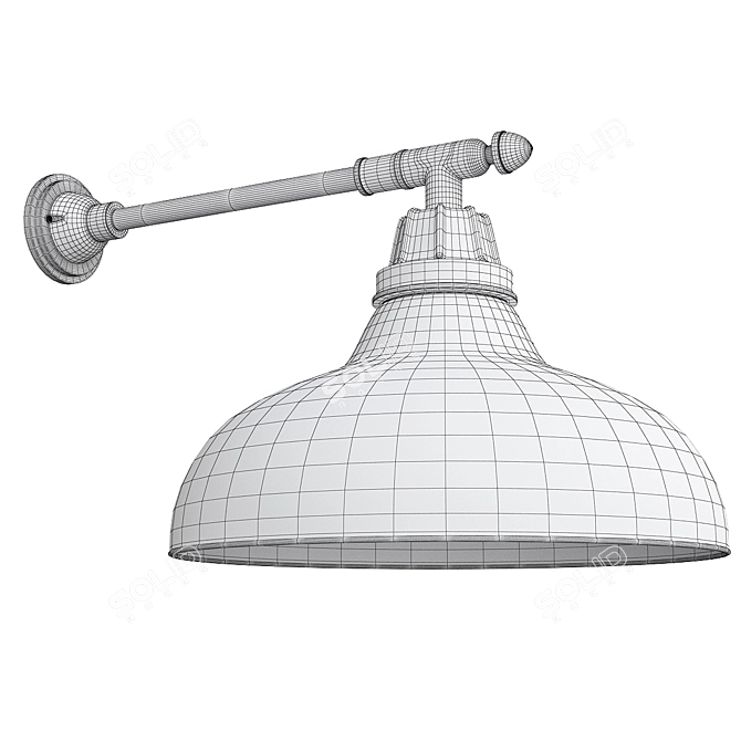 Carson LED Wall Fixture: Sleek and Stylish Design 3D model image 2