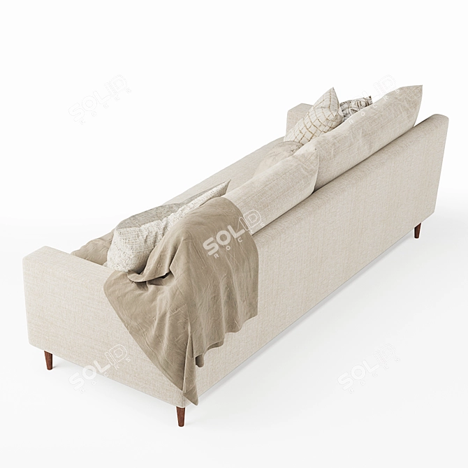 Sleek Sloan Sofa: Modern Comfort, Timeless Elegance 3D model image 6