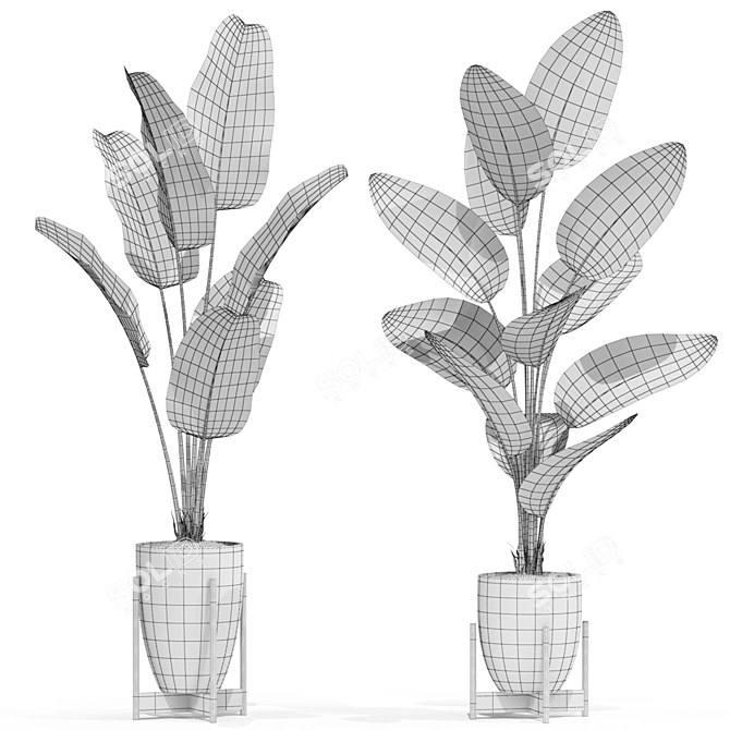 Botanic Bliss: Lush Gardenscape Collection 3D model image 5