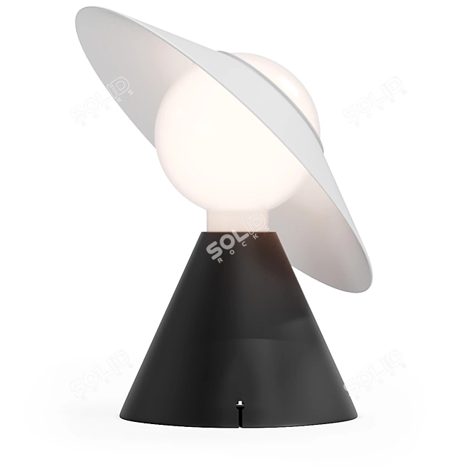 Elegant Linea Light Fante Lamp 3D model image 2