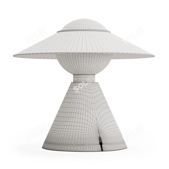 Elegant Linea Light Fante Lamp 3D model image 4