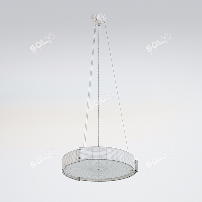 Wooden Maple Pendant Light 3D model image 3