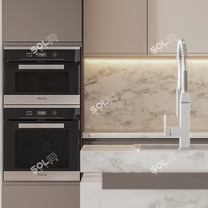 Modern Kitchen002: 3D Model 3D model image 4