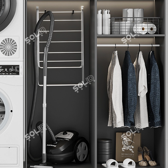 Sleek Laundry Room Vol. 03 3D model image 5