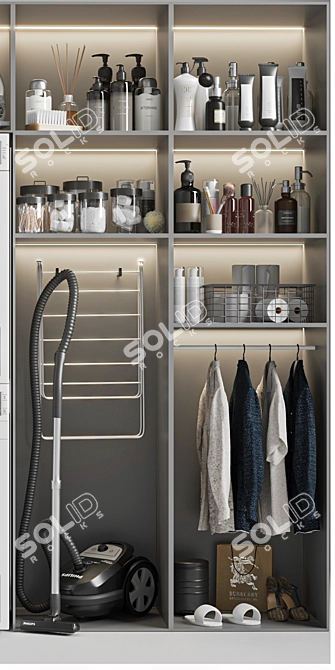 Sleek Laundry Room Vol. 03 3D model image 10