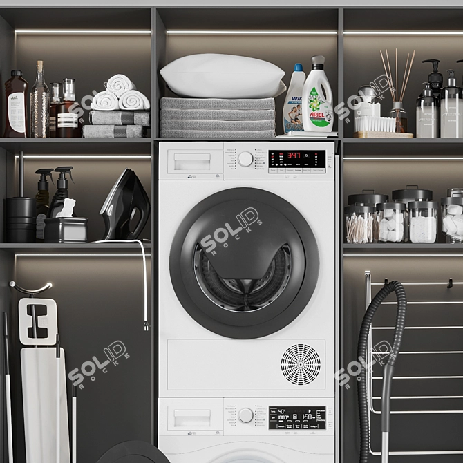 Sleek Laundry Room Vol. 03 3D model image 14