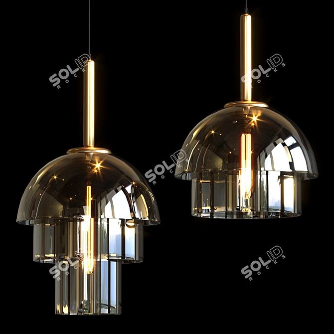 Playful Pendant Lamps 3D model image 1