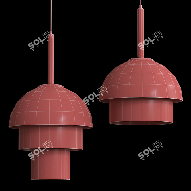 Playful Pendant Lamps 3D model image 4