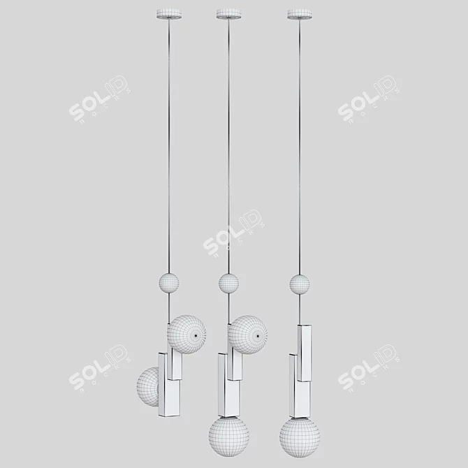 Elegant PANSY Design Lamp 3D model image 3