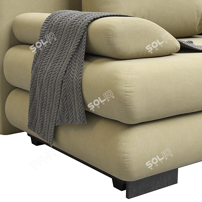 Velvet Leni Leny Sofa: Luxurious Comfort for Your Living Space 3D model image 4