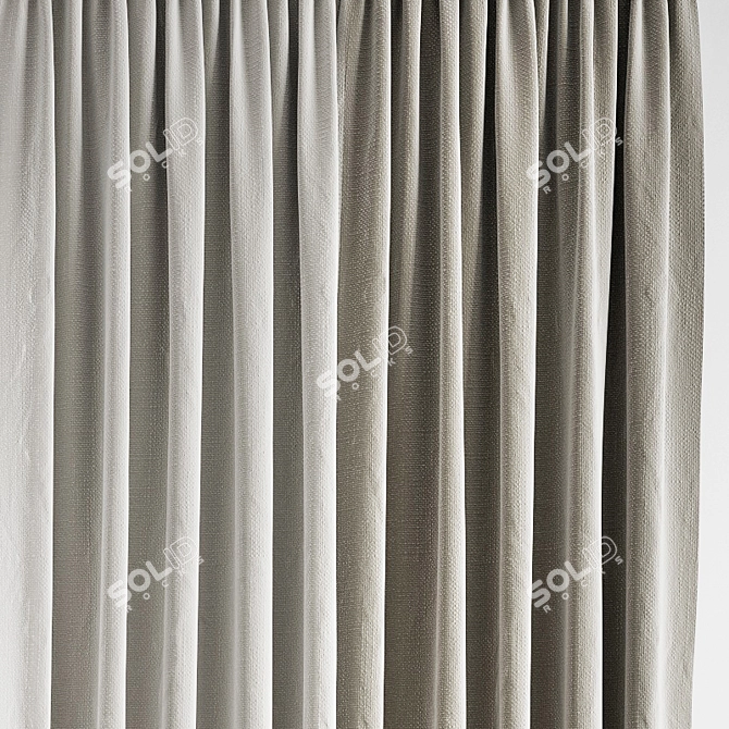 Polygonal Curtain Model 3D model image 4