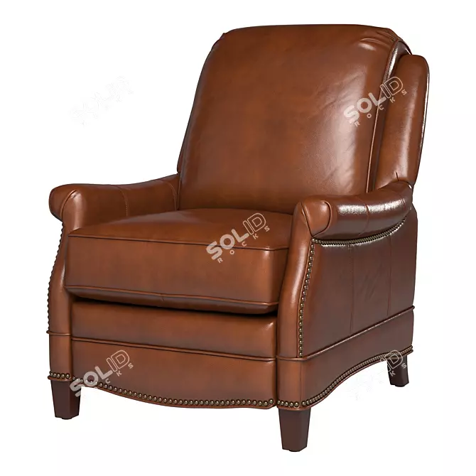 Luxury Leather Recliner 3D model image 1