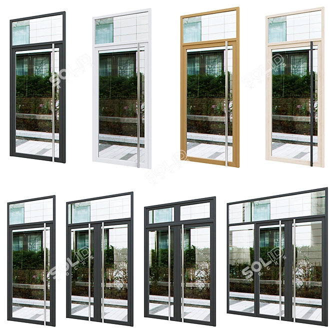 Optimized Exterior Doors Pack 3D model image 1