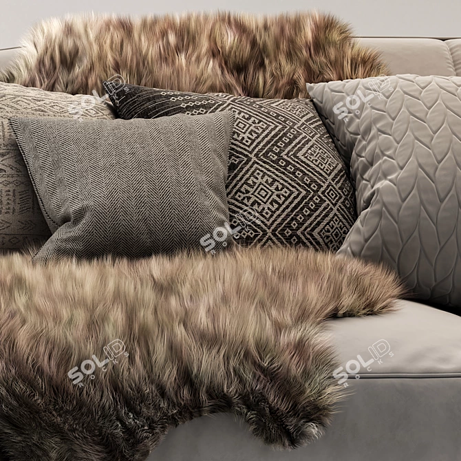 Natuzzi DON GIOVANNI Fabric Sofa 3D model image 3