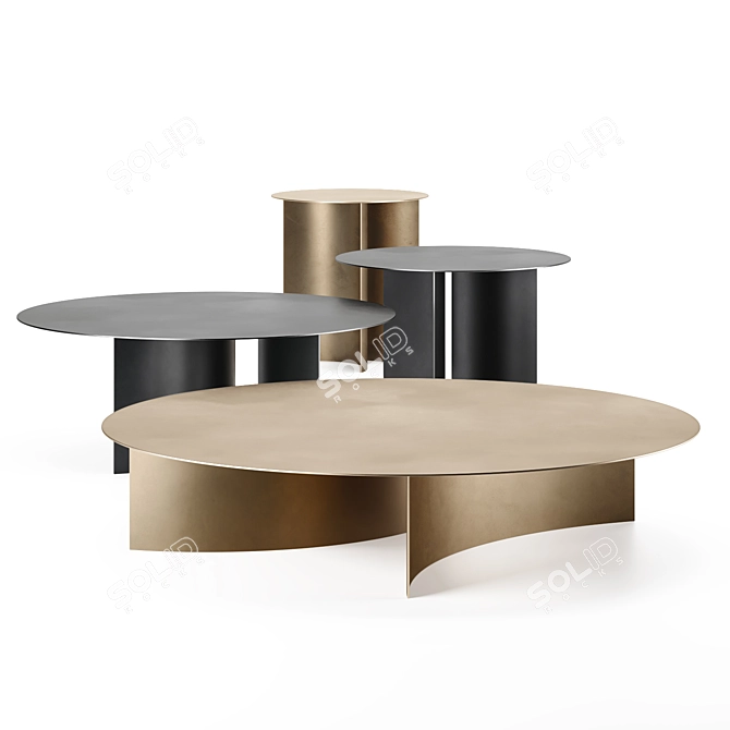  Elegant PIERRE Coffee Table 3D model image 1