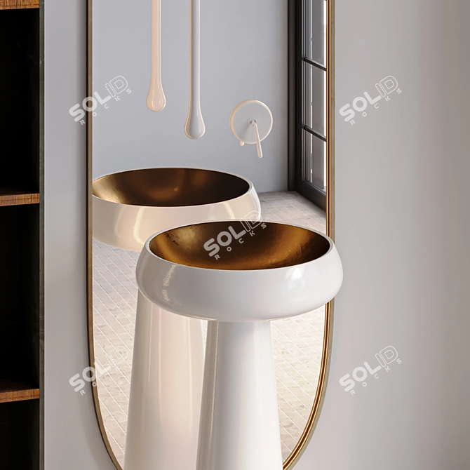 Gessi Faucet: Stylish Bathroom Essential 3D model image 5