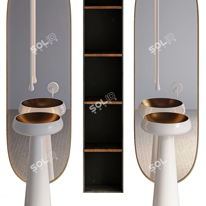 Gessi Faucet: Stylish Bathroom Essential 3D model image 9