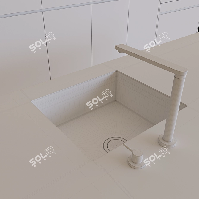 Modern Kitchen: Customizable Design with High-Quality Appliances 3D model image 7