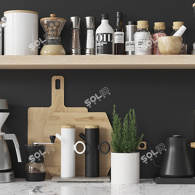 Complete Kitchen Set 3D model image 3