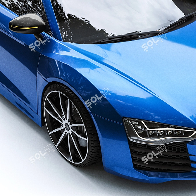 Modified Audi R8: Unleash the Beast 3D model image 3