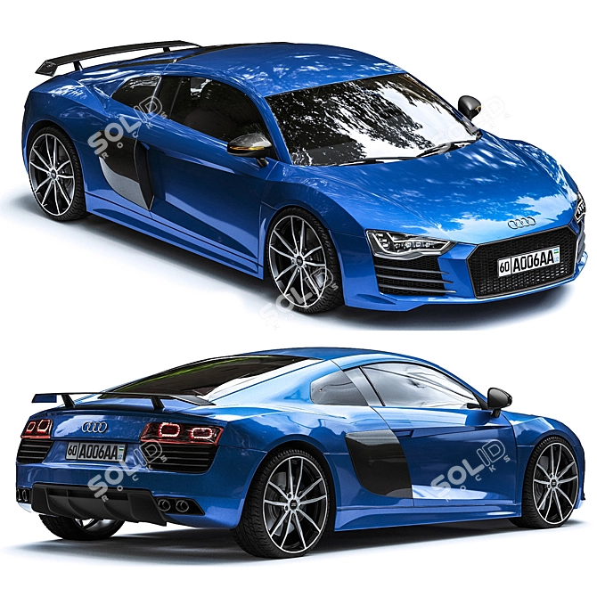 Modified Audi R8: Unleash the Beast 3D model image 7