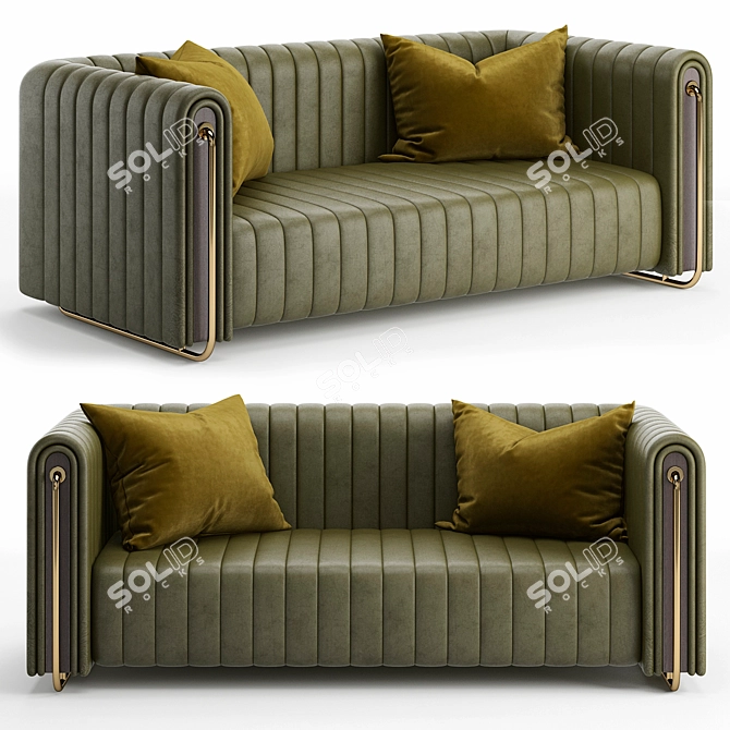 Modern River Sofa 3D model image 1