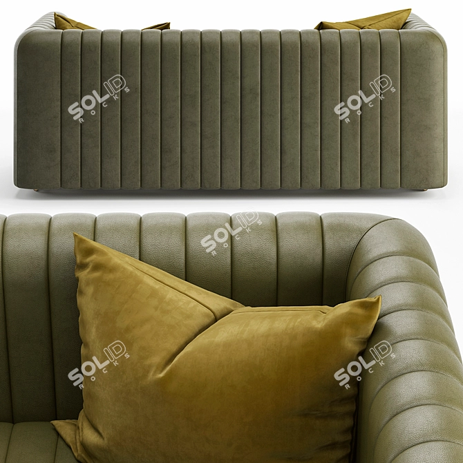 Modern River Sofa 3D model image 3