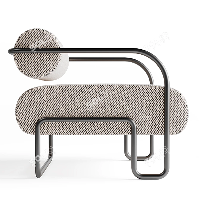 Ardent Chair: A Stylish Creation by Kelly Wearstler 3D model image 4