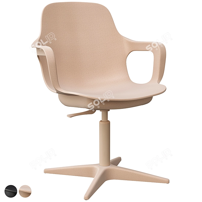 Modern Swivel Chair: Odger 3D model image 1