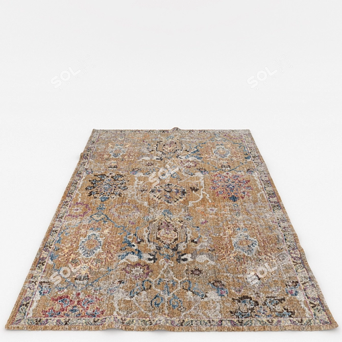 Versatile Set of 6 Rugs 3D model image 6