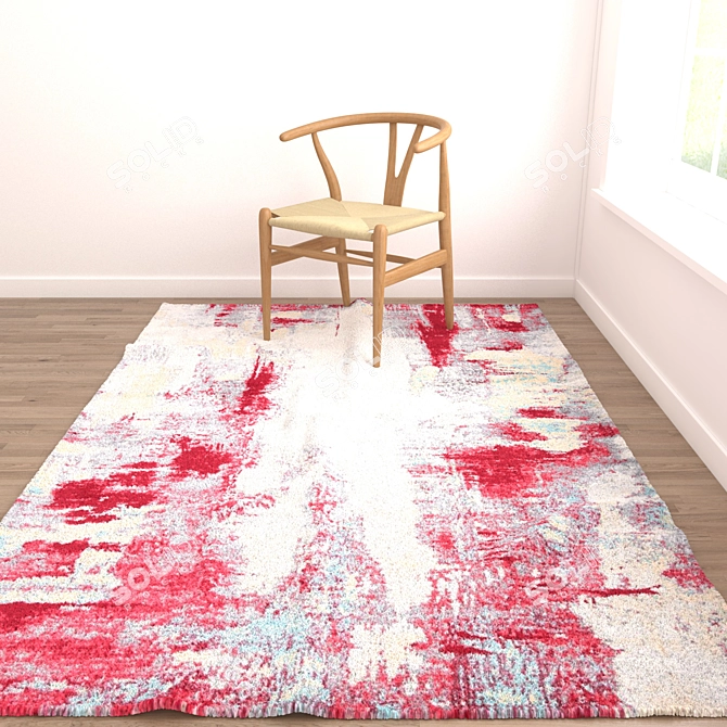 Versatile Set of 8 Rugs for Stunning Renderings 3D model image 3