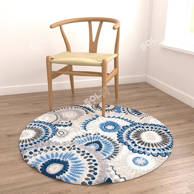 Versatile Rug Set with 8 Variations 3D model image 3