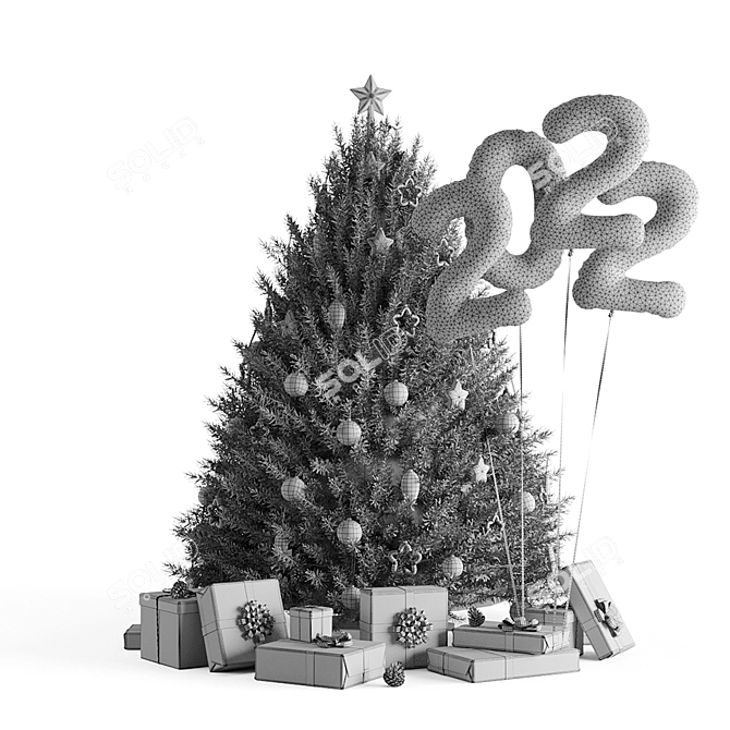 "PBR Christmas Tree for Corona/Vray 3D model image 7