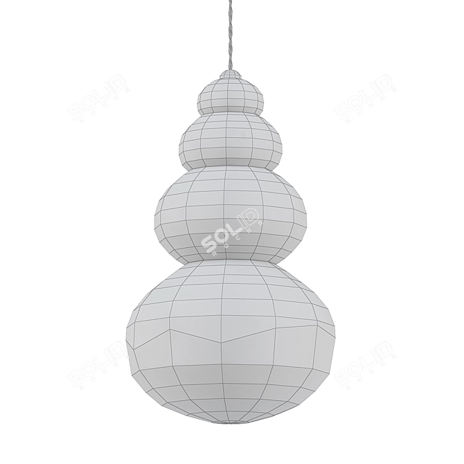 Elegant Stilla Pendant 3D model image 2