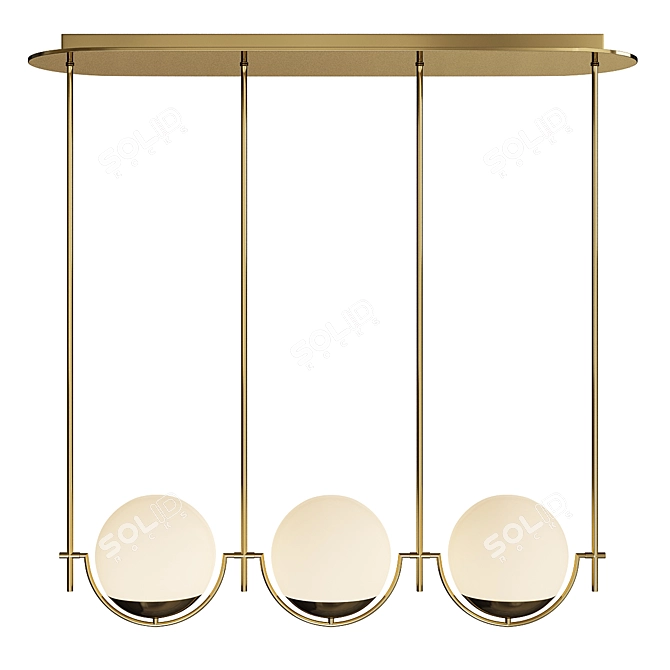 Modern Rondure Pendant Lights 3D model image 2