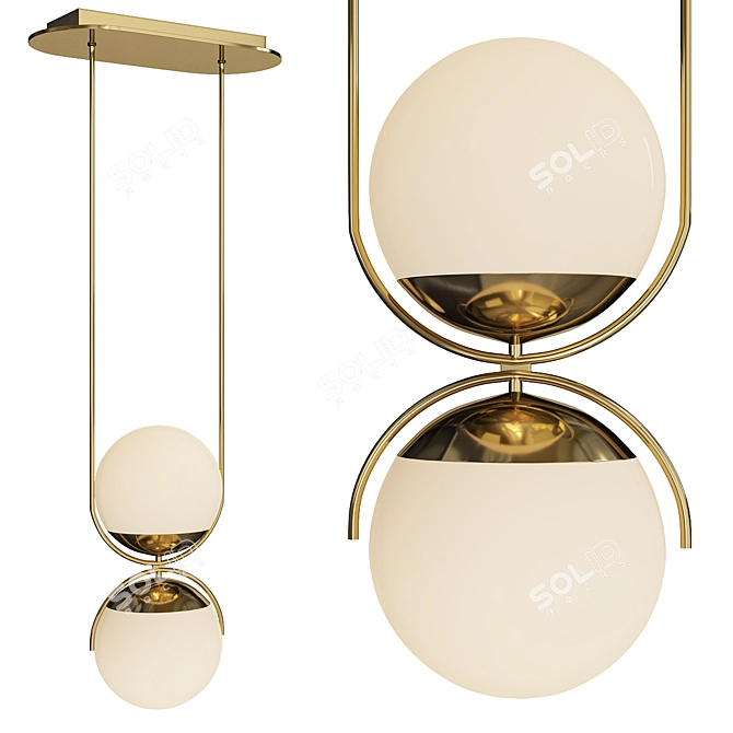 Modern Rondure Pendant Lights 3D model image 3