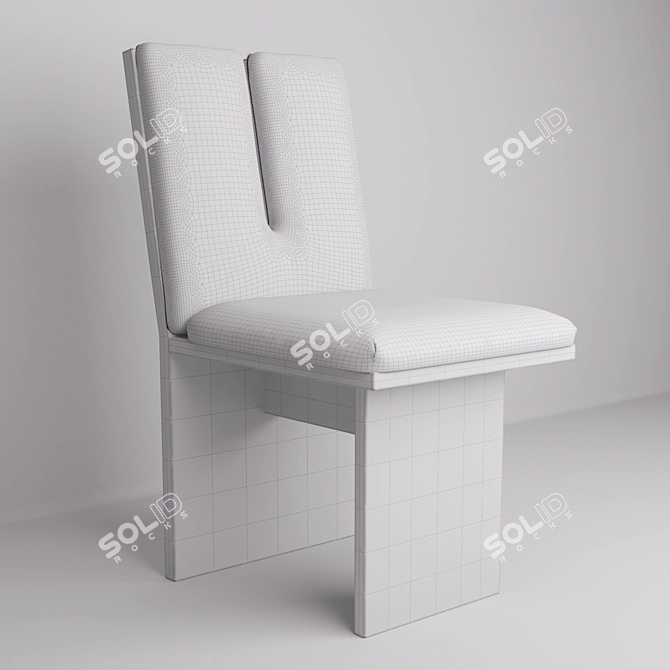 Paradox Wood Dining Chair 3D model image 3